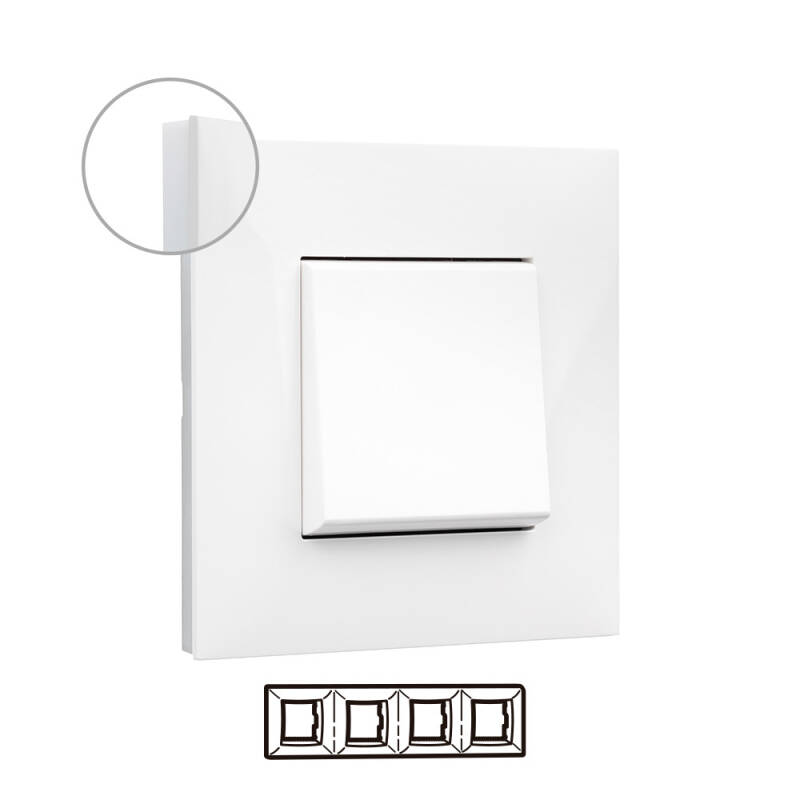 Product of LEGRAND Valena Next 741004 White 4 Element Embellishing Plate