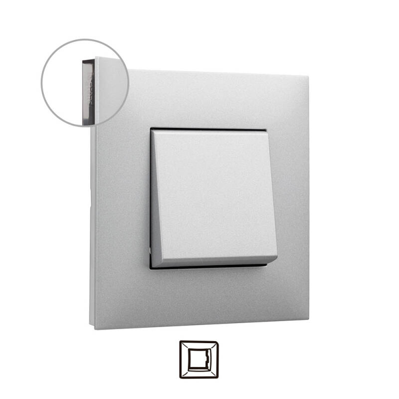 Produit de Plaque de Finition 1 Élément Aluminium LEGRAND Valena Next 741031