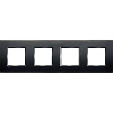 Hranatý Rámeček 4x2 Moduly BTicino Living Light LNA4802M4BI