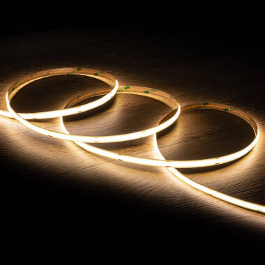 Product 20m 24V DC 312 LED/m LED COB Strip 8mm Wide Cut at every 10cm IP20