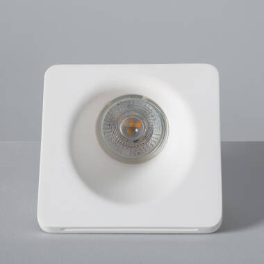 Product van Inbouw Ring Downlight Pleisterwerk/Pladur integratie  Accent LED Lamp  GU10 / GU5.3  Zaagmaat 123x123 mm 