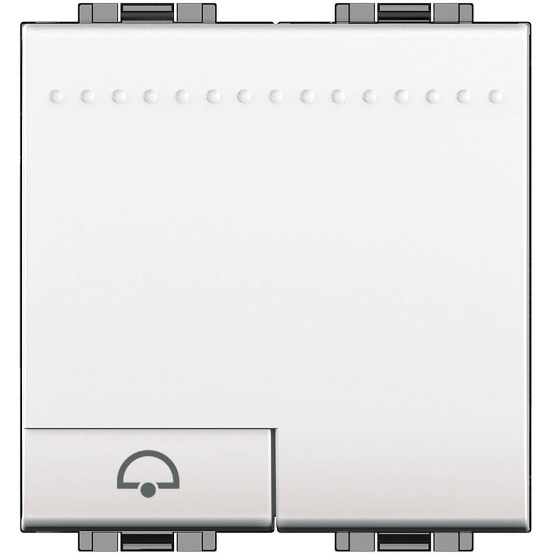 Produkt von Druckknopfschalter Mechanismus Symbol Glocke 2 Module 250V AC Terminal Auto BTicino Living Light N4042M2N