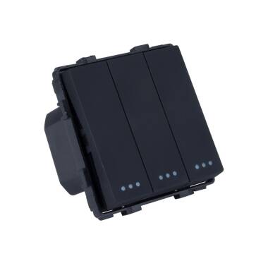 Product of 3-Gang 1-Way Switch with PC Frame Modern