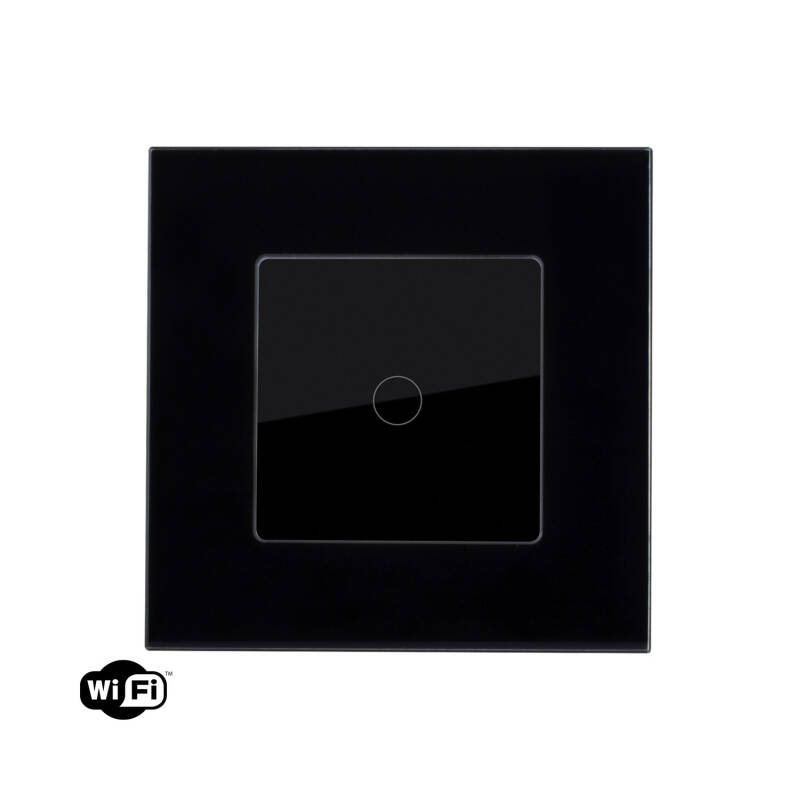 Product of WiFi Single Touch Switch with Modern Glass Frame