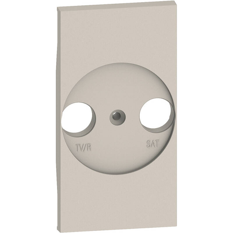 Produit de Façade Adaptateur Prise Universelle TV/R-SAT 2 Modules BTicino Living Now K_4212