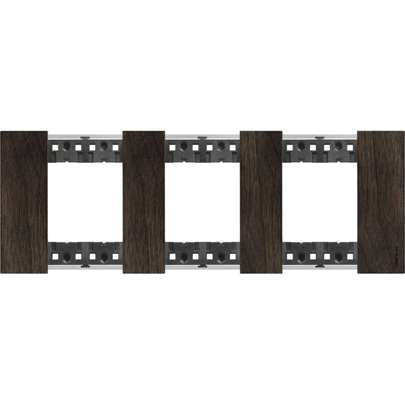 Product of BTicino Living Now 2 x 3 KA4802M3L_ Wooden Module Plate Cover