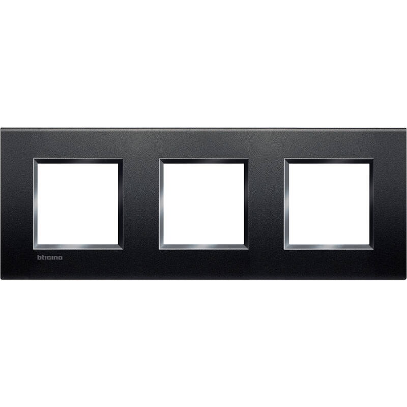 Prodotto da Cornice Quadrata 3x2 Moduli BTicino Living Light LNA4802M3BI