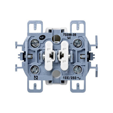 Produkt von Doppeldruckknopf-Mechanismus (2 Eingänge + 2 Ausgänge) für Rollläden SIMON 73 LOFT 73396