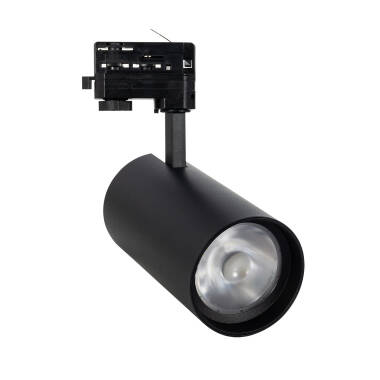 Produit de Spot LED New d'Angelo 40W Noir CCT CRI90 LIFUD 15-36º pour Rail Triphasé (3 Allumages)