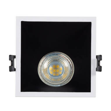 Product van Ring Downlight  Vierkant  45º Laag  UGR Voor LED Lamp GU10 / GU5.3  Zaagmaat 85x85 mm