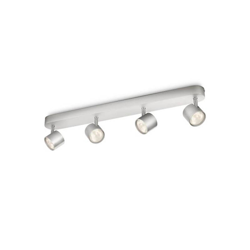 Prodotto da Lampada da Soffitto LED Regolabile Orientabilecon Quattro Faretti 4x4.5W PHILIPS Star