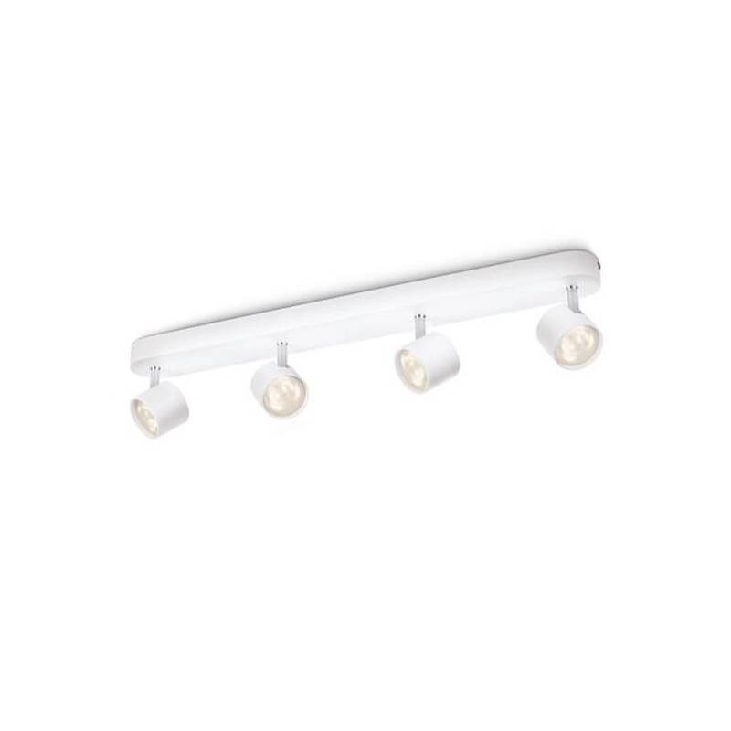 Prodotto da Lampada da Soffitto LED Regolabile Orientabilecon Quattro Faretti 4x4.5W PHILIPS Star