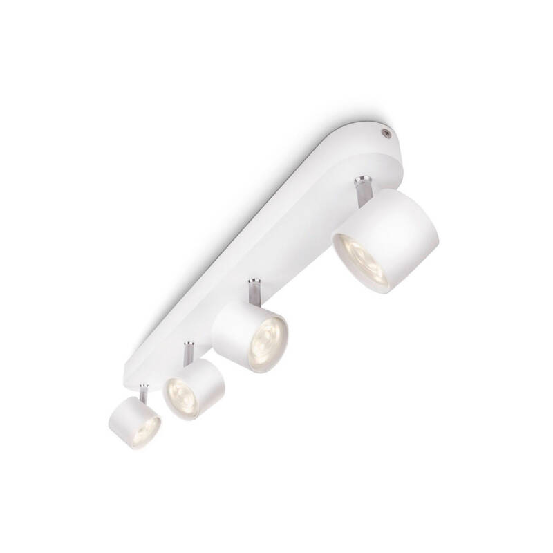 Prodotto da Lampada da Soffitto LED Regolabile Orientabilecon Quattro Faretti 4x4.5W PHILIPS Star