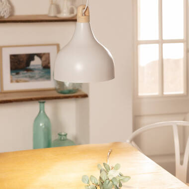 Product van Hanglamp v Metaal en Glas Luxo