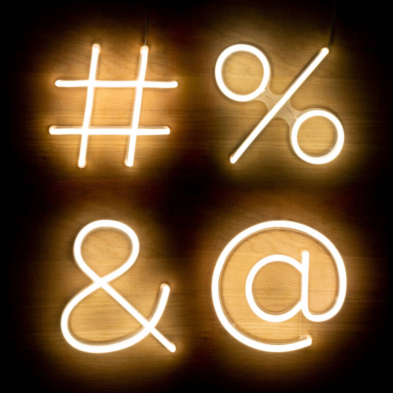 Produkt von LED Symbole Neon und Nummern