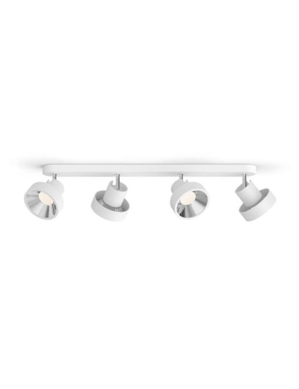 Product van Plafondlamp PHILIPS Bukko LED 4x4.3W met 4 Spotlight