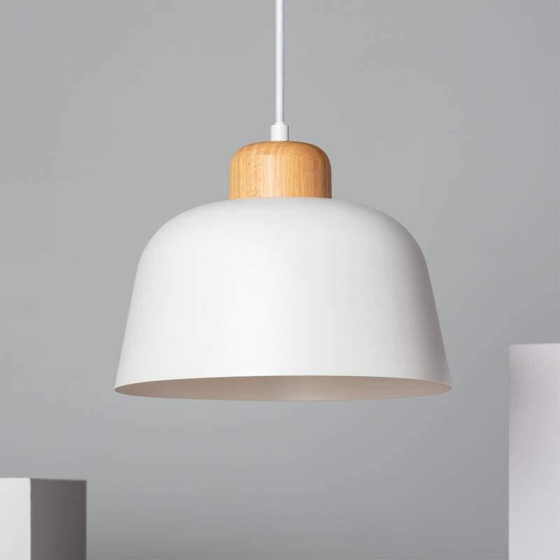 Product of Wawak Metal & Wood Pendant Lamp 
