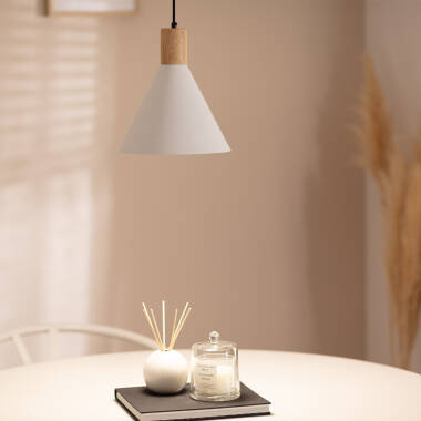 Product of Arbat Metal & Wood Pendant Lamp 