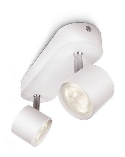 Prodotto da Lampada da Soffitto LED Regolabile Orientabile  con Due Faretti 2x4.5W PHILIPS Star