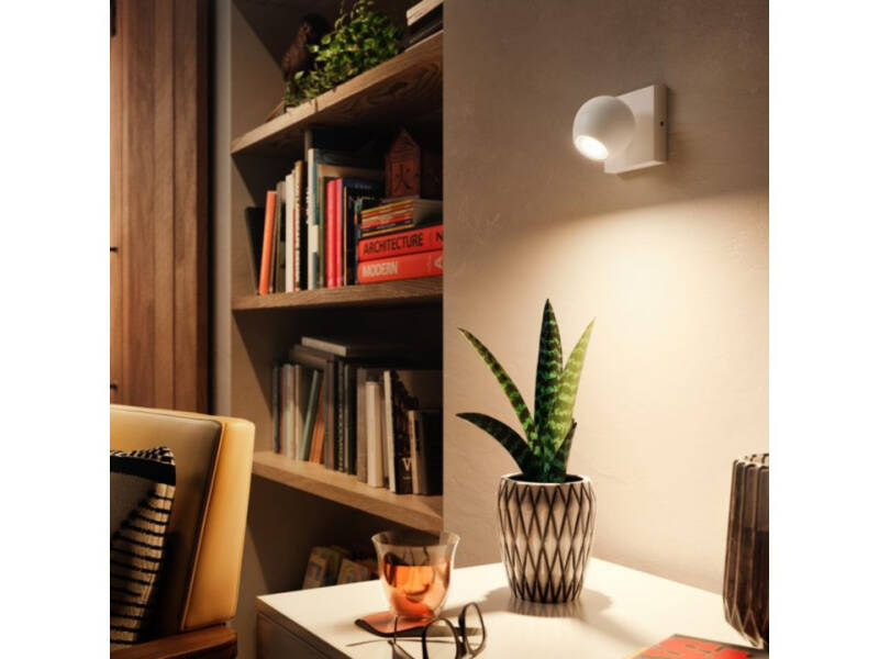 Produit de Plafonnier White Ambiance Buckram 1 Spot GU10 PHILIPS Hue 