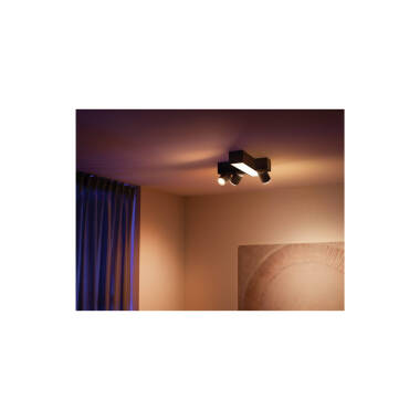 Product van Plafondlamp met Gekruiste Spots  White Color GU10 3x5,7W   PHILIPS Hue Centris