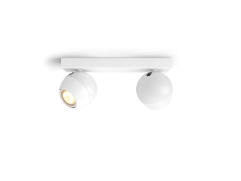 Product van Plafondlamp White Ambiance Twee Spots GU10 PHILIPS Hue Buckram