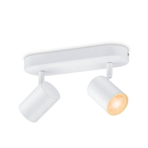 Prodotto da Applique da Soffitto LED Regolabile RGB Smart Wi-Fi+Bluetooth 4.9W Due Faretti Orientabili Imageo WIZ