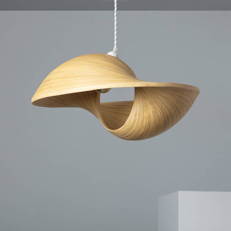 Product of Acacia Shuka Bamboo Pendant Lamp ILUZZIA