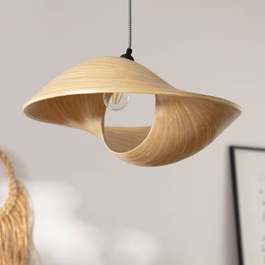 Product of Acacia Shuka Big Bamboo Pendant Lamp ILUZZIA  Ø600 mm