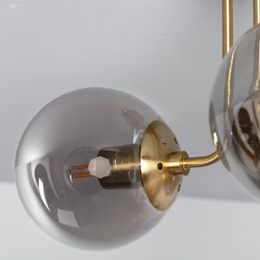 Prodotto da Lampadario Metallo e Vetro Moonlight Brass 3 punti luce