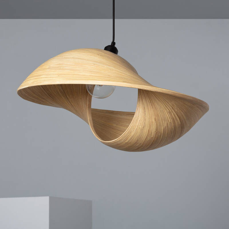 Product of Acacia Shuka Big Bamboo Pendant Lamp ILUZZIA  Ø600 mm