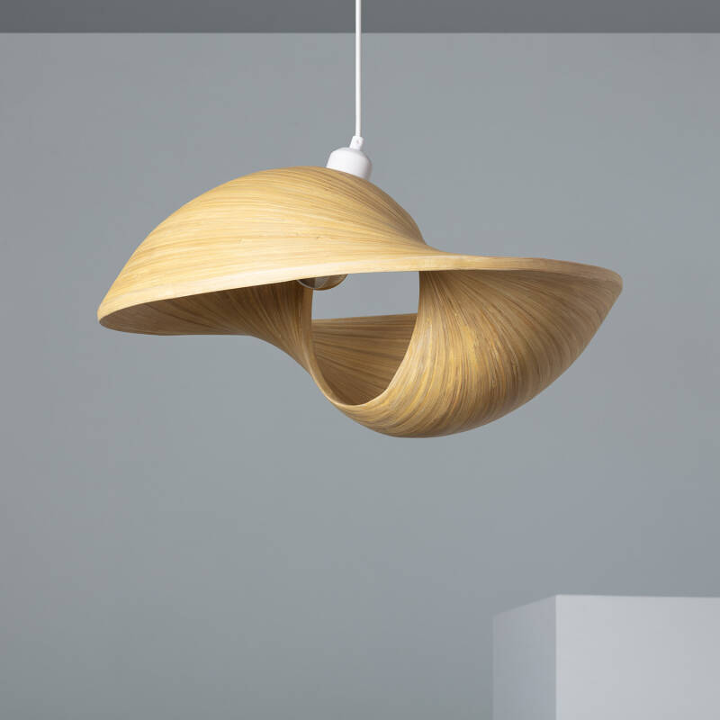 Product of Acacia Shuka Bamboo Pendant Lamp ILUZZIA