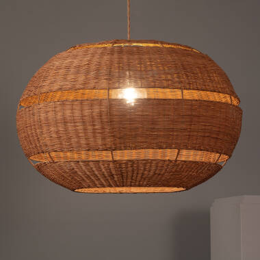 Product of Bulang Oblate Rattan Pendant Lamp ILUZZIA Ø800 mm 