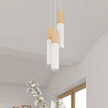 Product of Pablo 2 Wooden Pendant Lamp SOLLUX