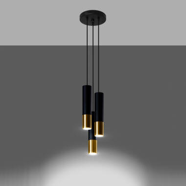 Product of Loopez 3P Metal Pendant Lamp SOLLUX