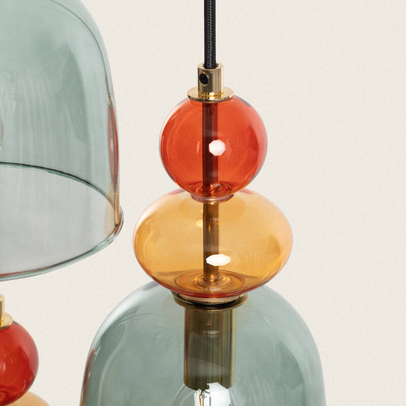 Product van Hanglamp Metaal en Glas Tri Baudelaire