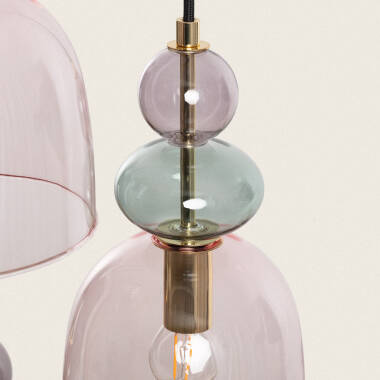 Product van Hanglamp Metaal en Glas Tri Baudelaire