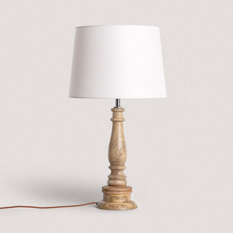 Produkt od Dřevěná Stolní Lampa Dinka ILUZZIA 