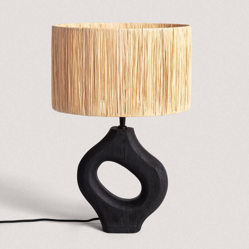 Produkt von Tischlampe Holz Dhara ILUZZIA