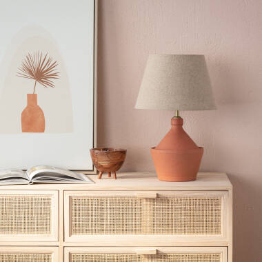 Produit de Lampe à Poser Terracota Aike ILUZZIA