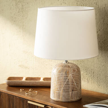 Produit de Lampe à Poser en bois Koson ILUZZIA