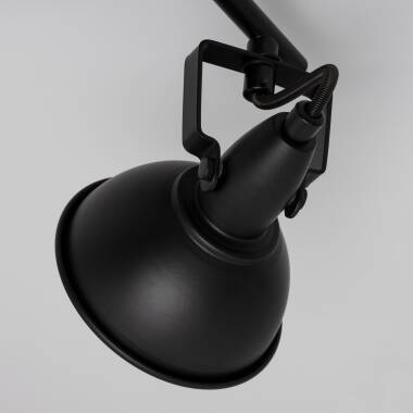 Prodotto da Lampada da Soffitto Orientabile in Alluminio 2 Faretti Emer Nero