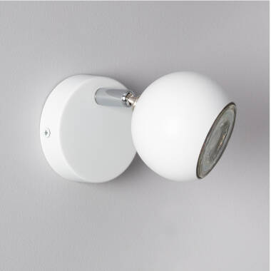 Product van Wandlamp  Aluminium Verstelbaar  1 Spot Wit  Ates 