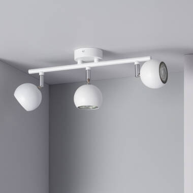 Product of Ates Adjustable Aluminium 3 Spotlight Black Ceiling Lamp