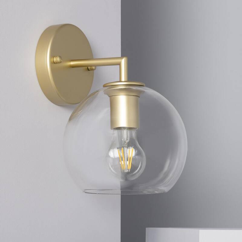 Produit de Lampe Murale Métal et Verre Bern 