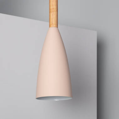 Product of Rain Metal & Wood Pendant Lamp 