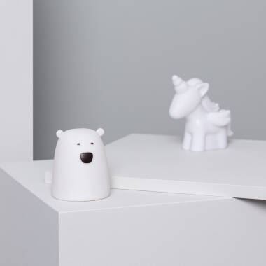 Product of Children's Bear Bedside Table Multicolor Battery LED Lamp 