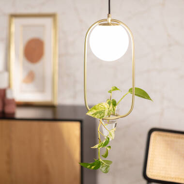 Produit de Suspension Métal et Verre Moonlight Puncak