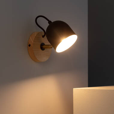 Product of Acalado Wood & Metal Wall Lamp