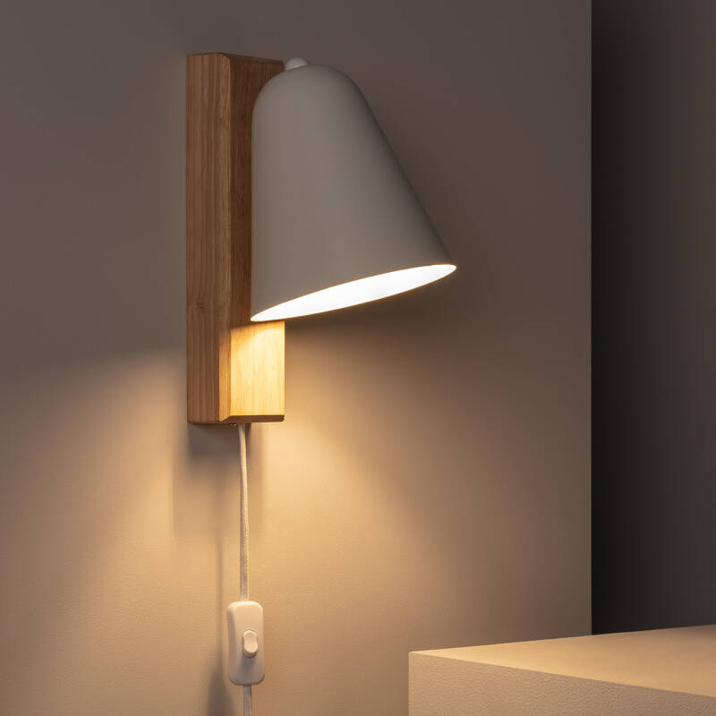 Produit de Lampe Murale Bois et Métal Mysen